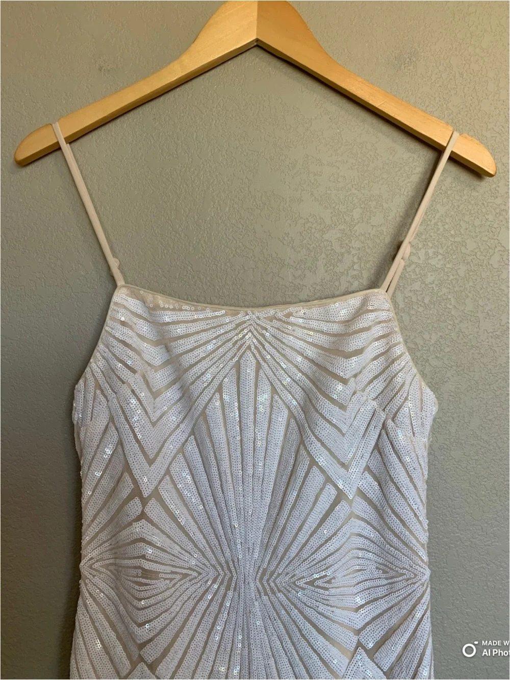 Lulus Medium Lost In Your Eyes White Sequin Bodycon Mini Dress NWT Party Bridal - Picture 5 of 16